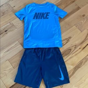 Boys Nike shorts outfit.